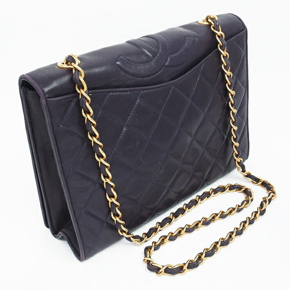 Chanel Chain Shoulder Bag Coco Mark Matelasse - Picture 2 of 6